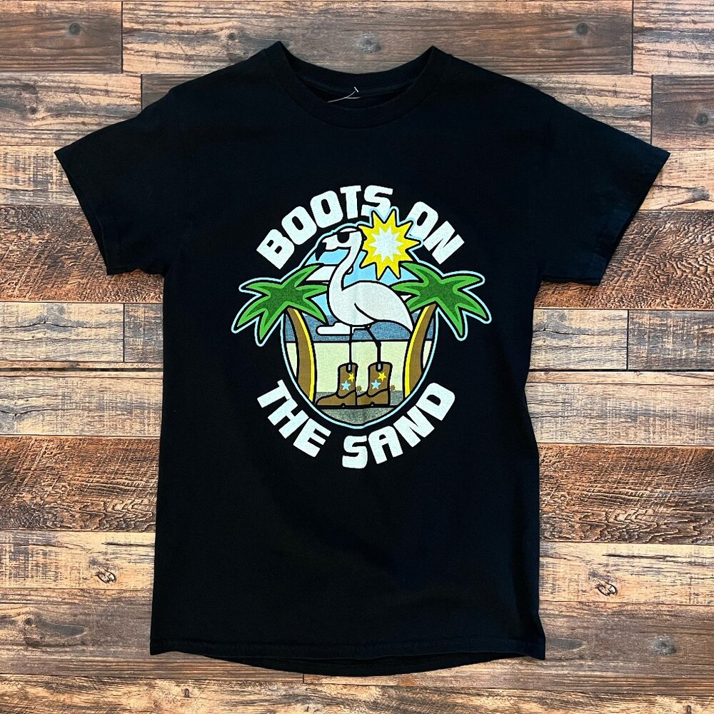 "Boots on The Sand" Concert T-Shirt Lynyrd Skynyrd Ted Nugent Gavin Degraw